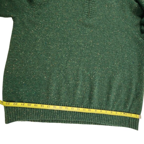 Lands’ End Wool Blend Sweater XXL Forest Green - Picture 7 of 14